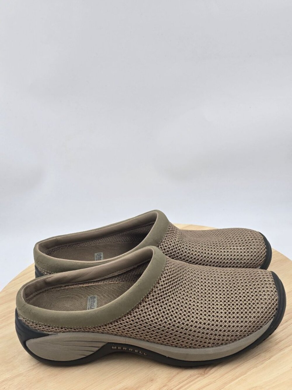 Merrell Womens Encore Breeze 2 Slip On Shoes Clogs Deep Tan Backless sz 9.5